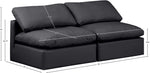 Indulge - Faux Leather 2 Seat Modular Armless Sofa