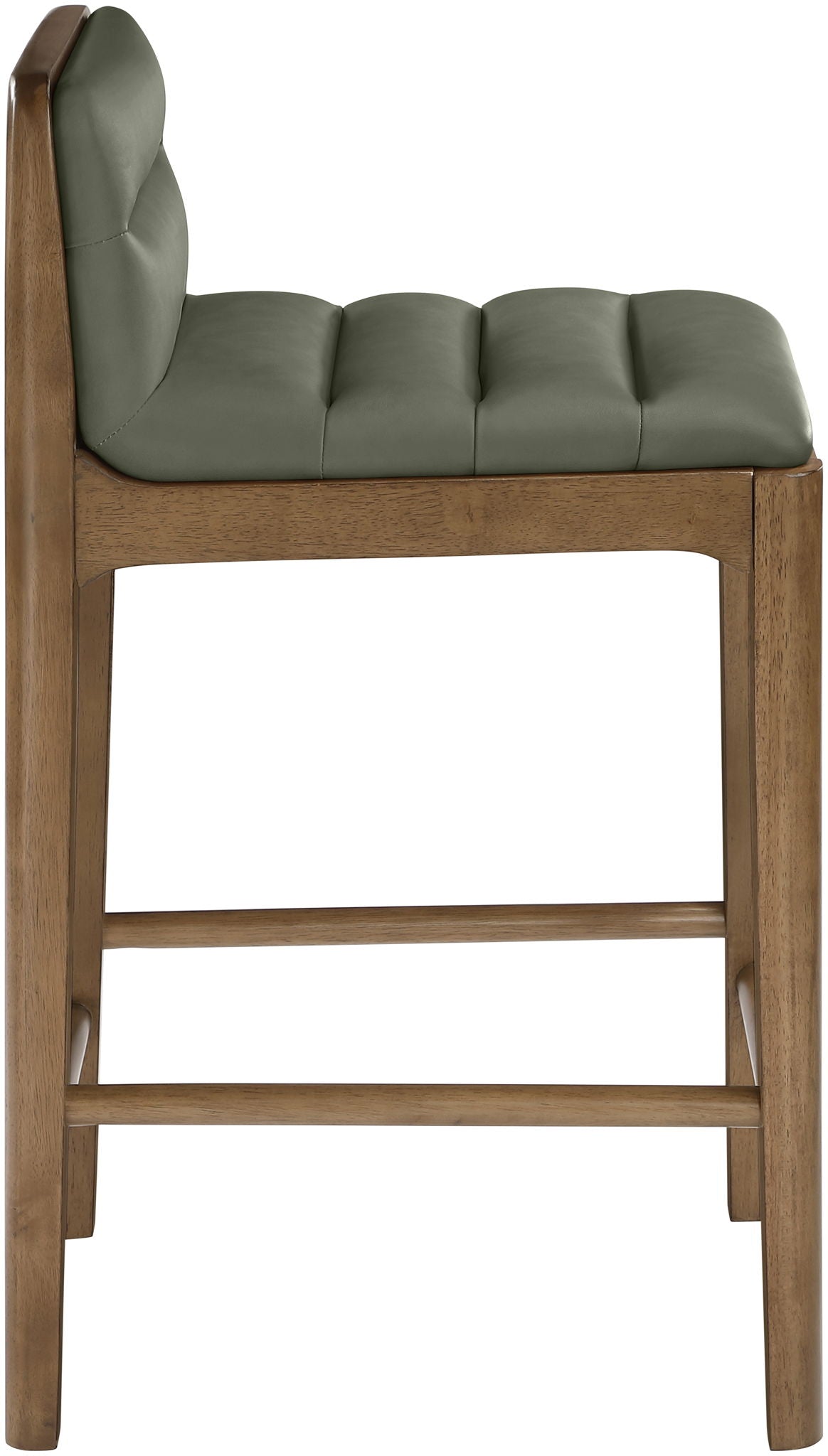 Ellis - Vegan Leather Upholstered Counter Stool (Set of 2) - Brown Base