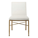 Fretwork - Dining Chair - White / Gold