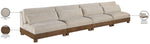 Turin - Chenille Fabric Upholstered Modular Sectional - Taupe