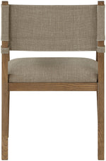 Avon - Linen Textured Performance Fabric Dining Arm Chair