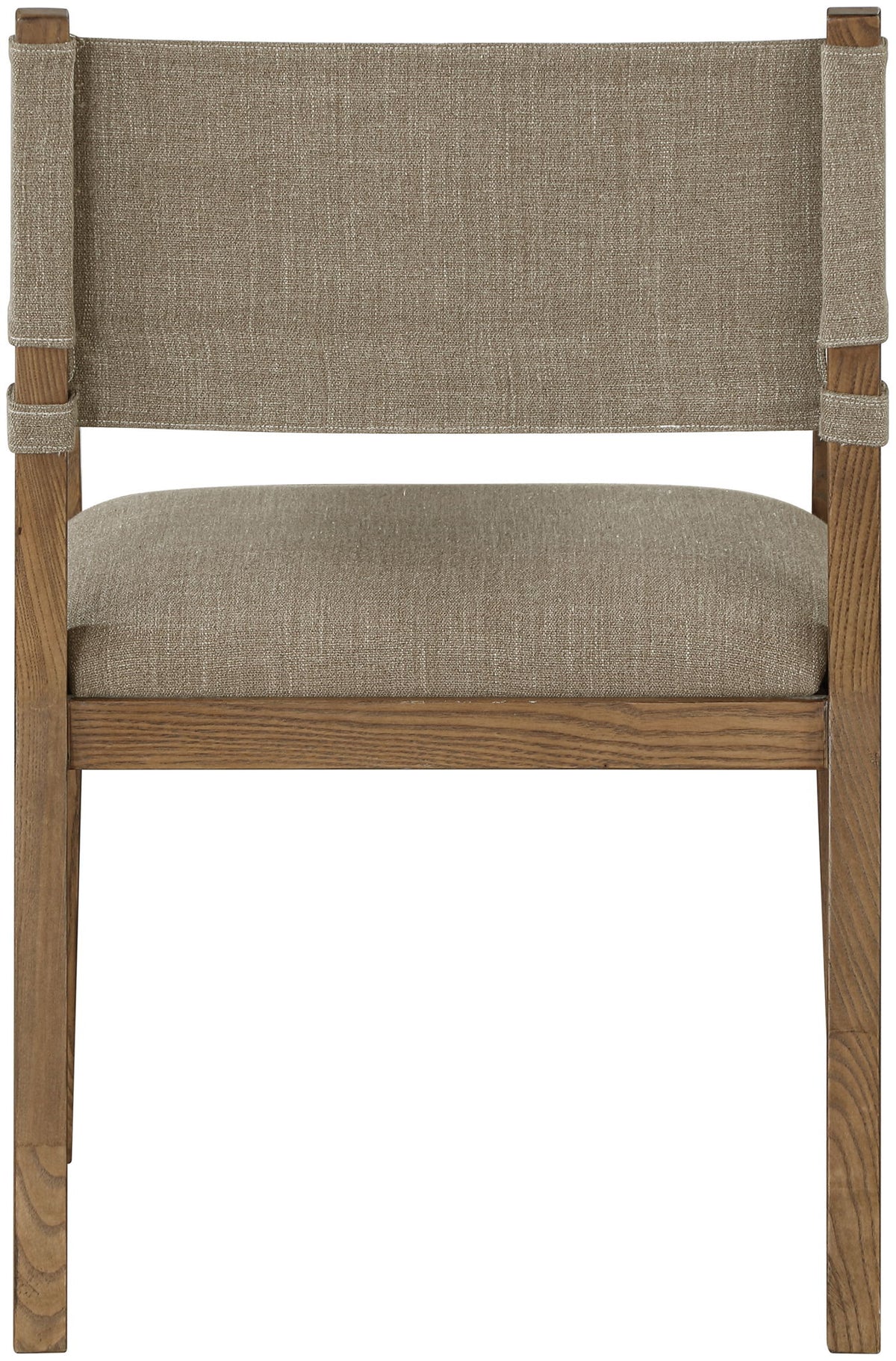 Avon - Linen Textured Performance Fabric Dining Arm Chair