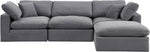 Comfy - 4 Piece Velvet Modular Sectional With Chaise