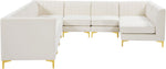 Alina - 8 Piece Velvet Modular Sectional