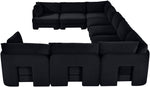 Hammond - Velvet Performance Fabric Upholstered 9 Piece Sectional
