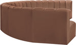 Arc - Faux Leather 8 Piece U-Shaped Modular Sofa