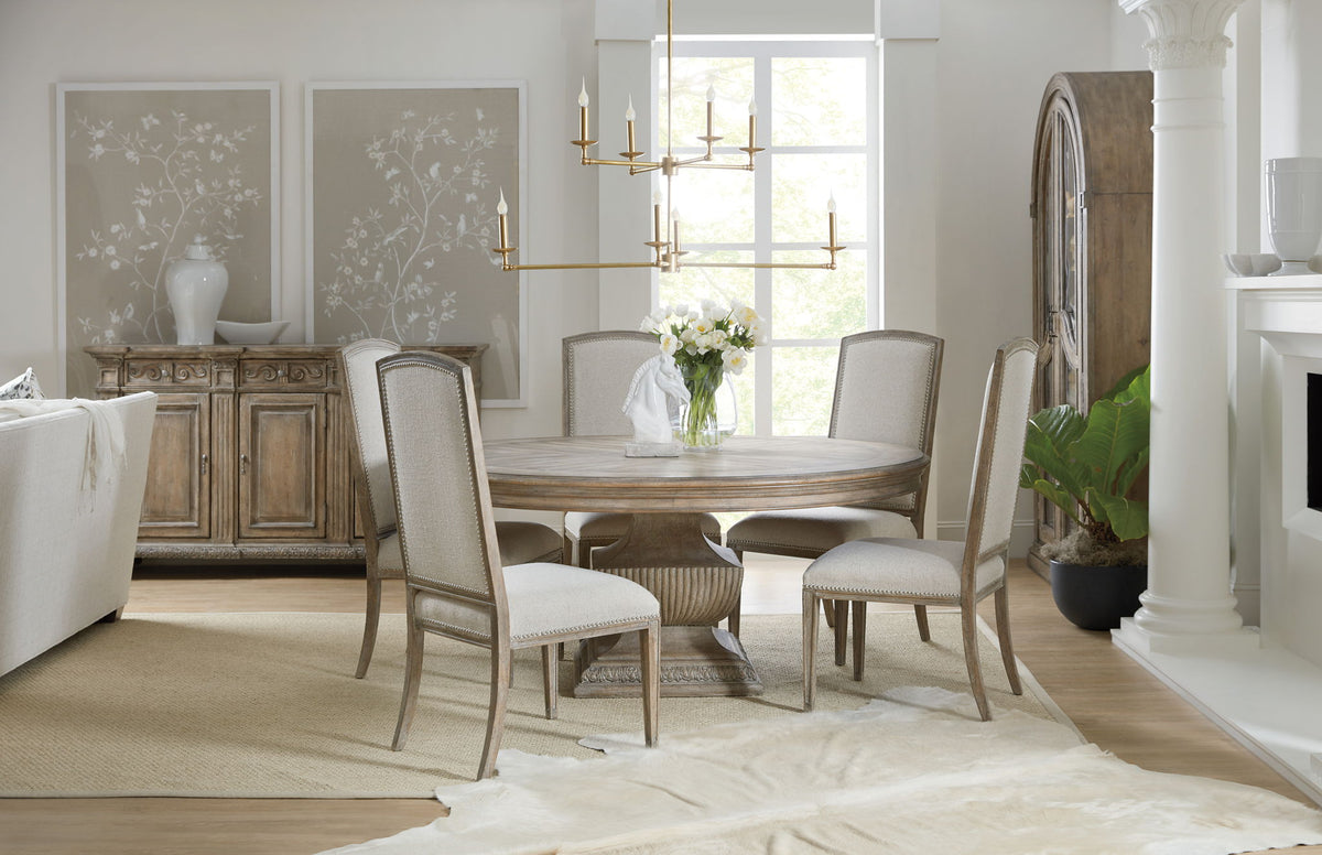Castella - Upholstered Side Chair - Beige / Light Brown