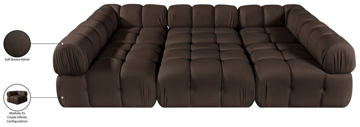 Orin - Velvet 6 Piece Modular Sectional