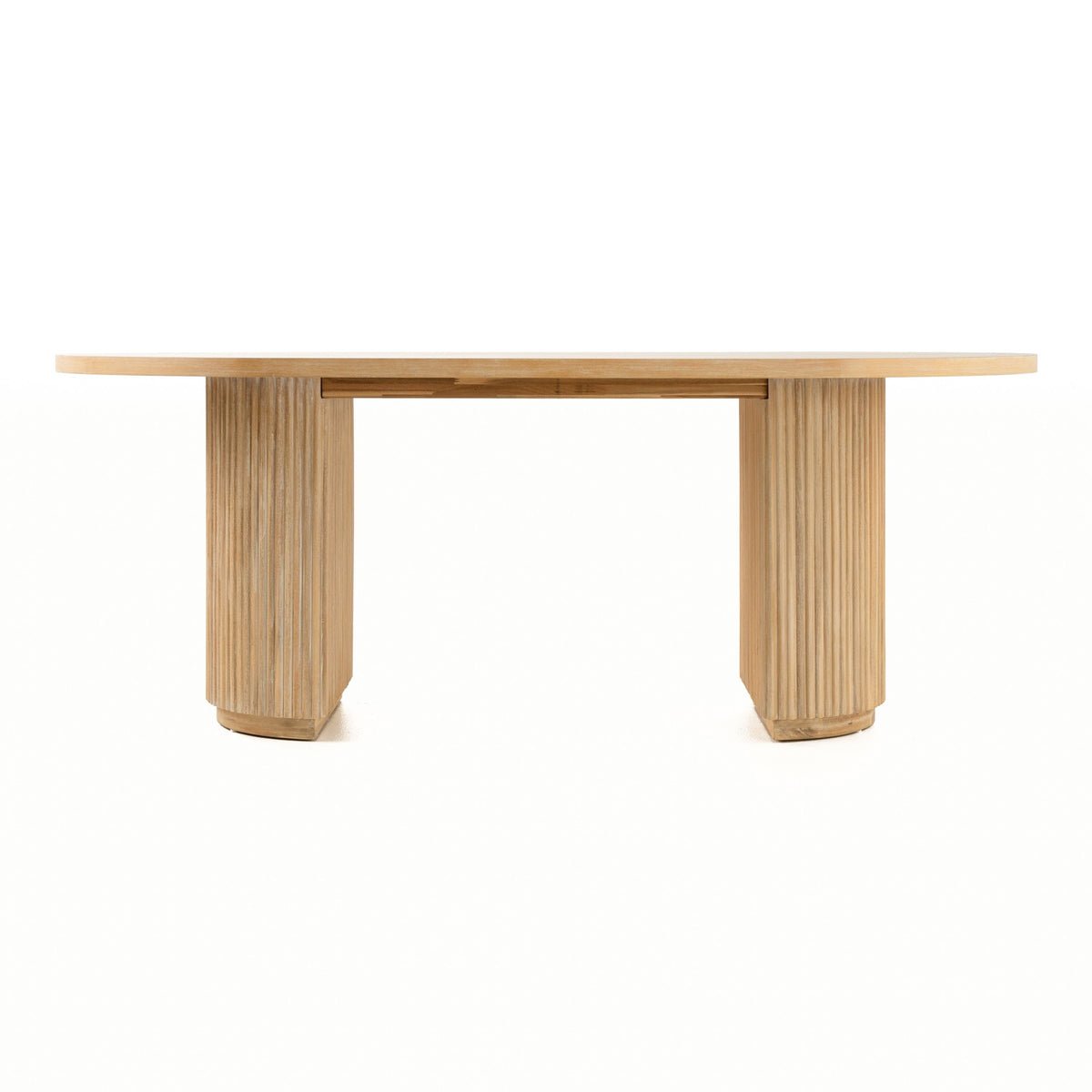 Jacobson - Modern Natural Acacia Oval Dining Table by VIG Furniture - View 1