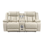 Glory Furniture - Sensa - Power Reclining Loveseat With Bluetooth Speaker And LED Belt