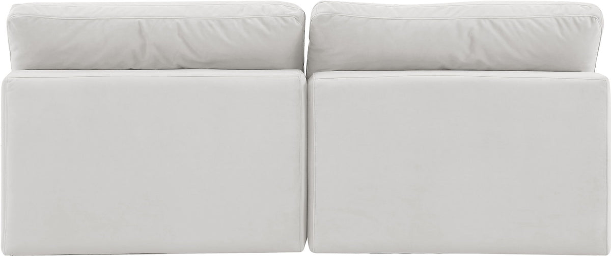 Comfy - Velvet Modular Armless Sofa 2 Seats