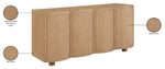 Norin - Solid Wood And Oak Veneer Sideboard/Buffet