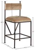 Monarch - Velvet Counter Stool (Set of 2)