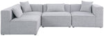 Cube - Linen 4 Piece Modular Corner Sectional