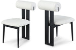 Dario - Faux Leather Dining Chair With Black Frame (Set of 2)