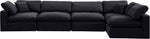 Comfy - 5 Piece Velvet Modular Sectional