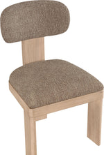 Timbra - Linen Textured Fabric Upholstered Dining Chair (Set of 2) - Natural Base