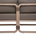Baja - 79" Outdoor Sofa With Cushions - Brown Wire-Brushed Eucalyptus / Brown
