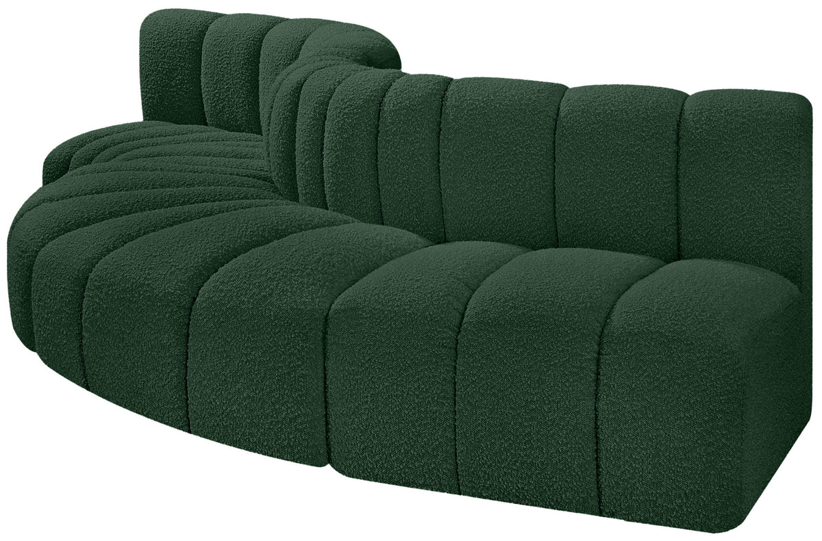 Arc - Boucle Fabric 5 Piece Modular Sofa