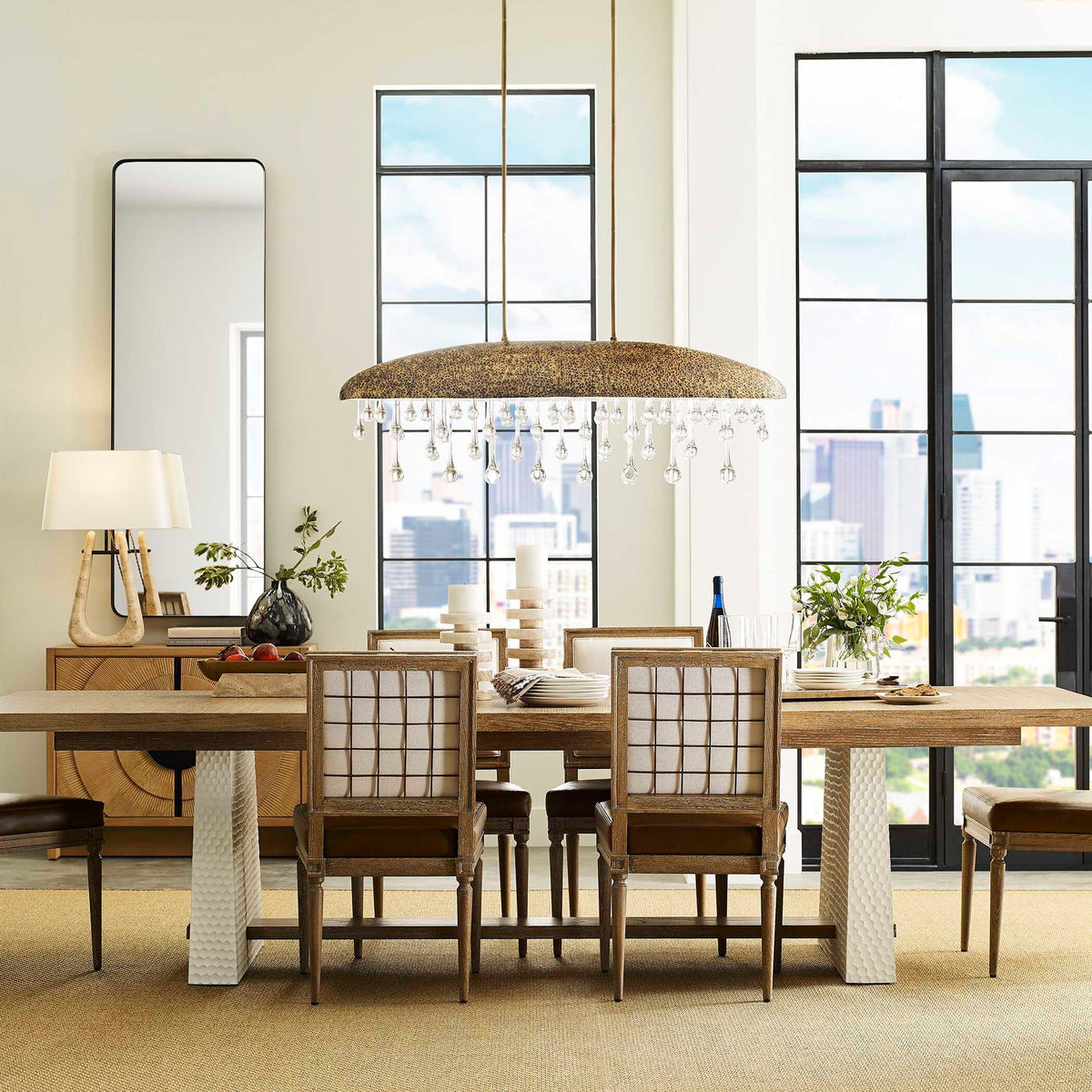 Downpour - 10 Light Pendant - Oval