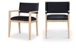 Avon - Vegan Leather Dining Arm Chair