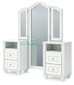 Kozlani - Vanity With Mirror - White