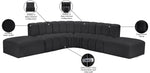 Arc - Faux Leather 6 Piece Corner Modular Sofa