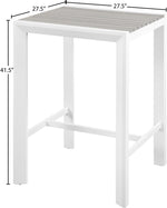 Nizuc - Outdoor Patio Square Bar Table