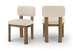 Paloma - Vegan Leather Upholstered Dining Chair (Set of 2) - Brown Frame