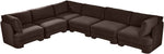 Hammond - Velvet Performance Fabric Upholstered 6 Piece Corner Sectional