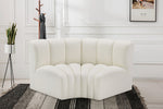 Arc - Faux Leather 2 Piece Modular Sofa