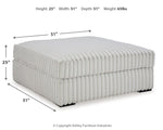 Stupendous - Oversized Accent Ottoman - Alloy