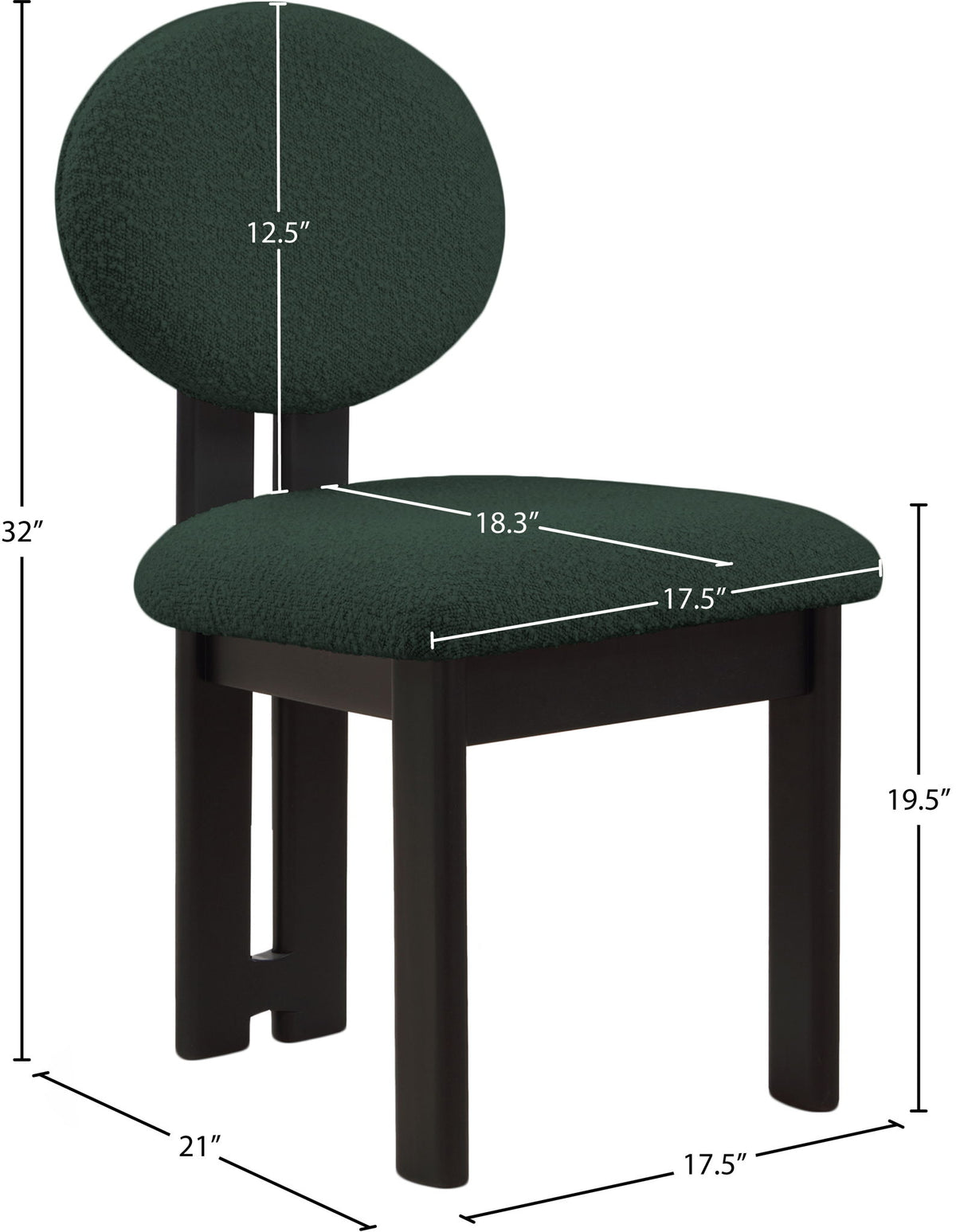Napa - Dining Chair With Black Legs (Set of 2)