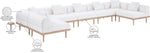 Laguna - 7 Piece Resilient Water Resistant Fabric 142" Upholstered Outdoor Patio Modular Sectional