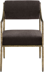 Bastille - Upholstered Dining Arm Chair (Set of 2) - Brass Frame