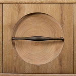 Forest Rings - Lighted 3 Door Cabinet - Light Brown