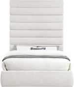Adam - Linen Fabric Bed With 89" Headboard