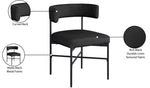 Rivage - Durable Dining Chair With Black Frame (Set of 2)