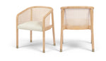 Sylvan - Vegan Leather Dining Chair (Set of 2) - Natural Frame