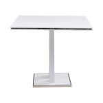Amanda - Modern Contemporary Square Wood 42" Pedestal Base Dining Table Seats Up To 4 - White