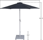 Fiji - Aluminum Patio Umbrella With Square White Base