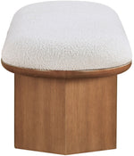 Wilshire - Bench With Brown Base - Cream