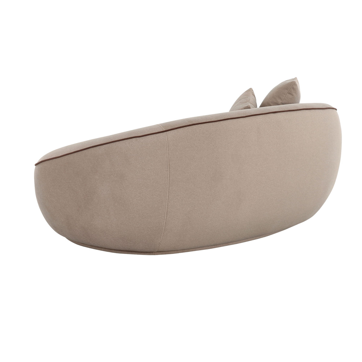 Jenny - Faux Mohair Loveseat - Taupe
