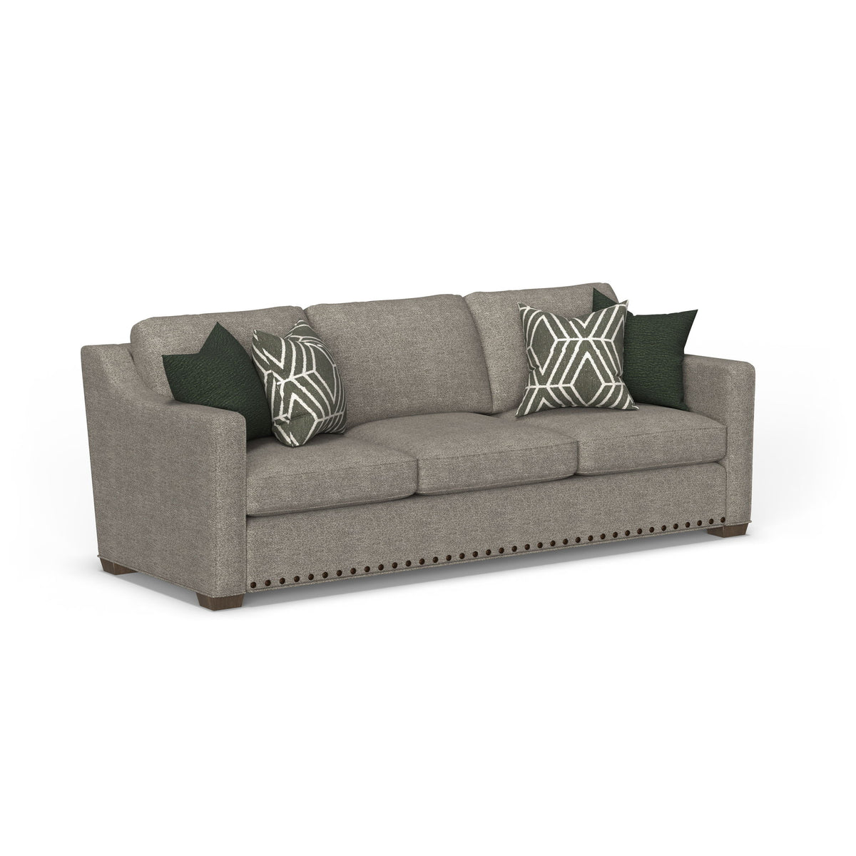 Milo - Fabric Sofa With Nailhead Trim