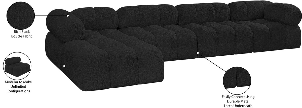 Ames - 5 Piece Fabric Modular Sectional