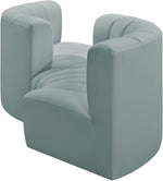 Arc - Faux Leather 4 Piece Curved Modular Sofa