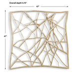 Tangled Up - Outdoor Teak Wall Decor - Woodtone