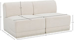 Ollie - 2 Seat Armless Modular Sofa