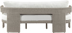 Sandbay - Olefin Water Resistant Fabric And Wicker Outdoor Patio Sofa
