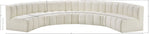 Arc - Faux Leather 7 Piece U-Shaped Modular Sofa